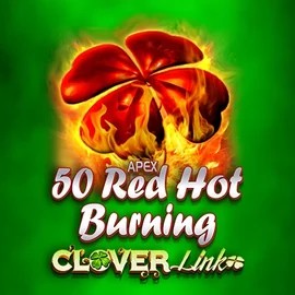 50 Red Hot Burning Clover Links slot visual from Novomatic available on turbowinzcasino.eu