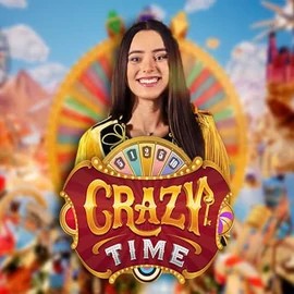 Logo of Crazy Time from Evolution at Turbo Winz Casino