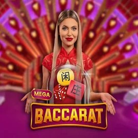 Mega Baccarat by Pragmatic Play, showcased at turbowinzcasino.eu – game logo